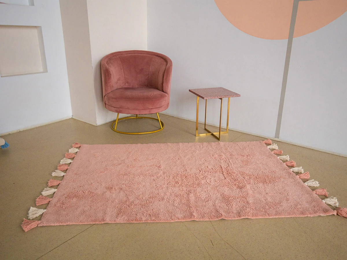Хлопковый ковер COLORFUL PINK 934428  - фото 7