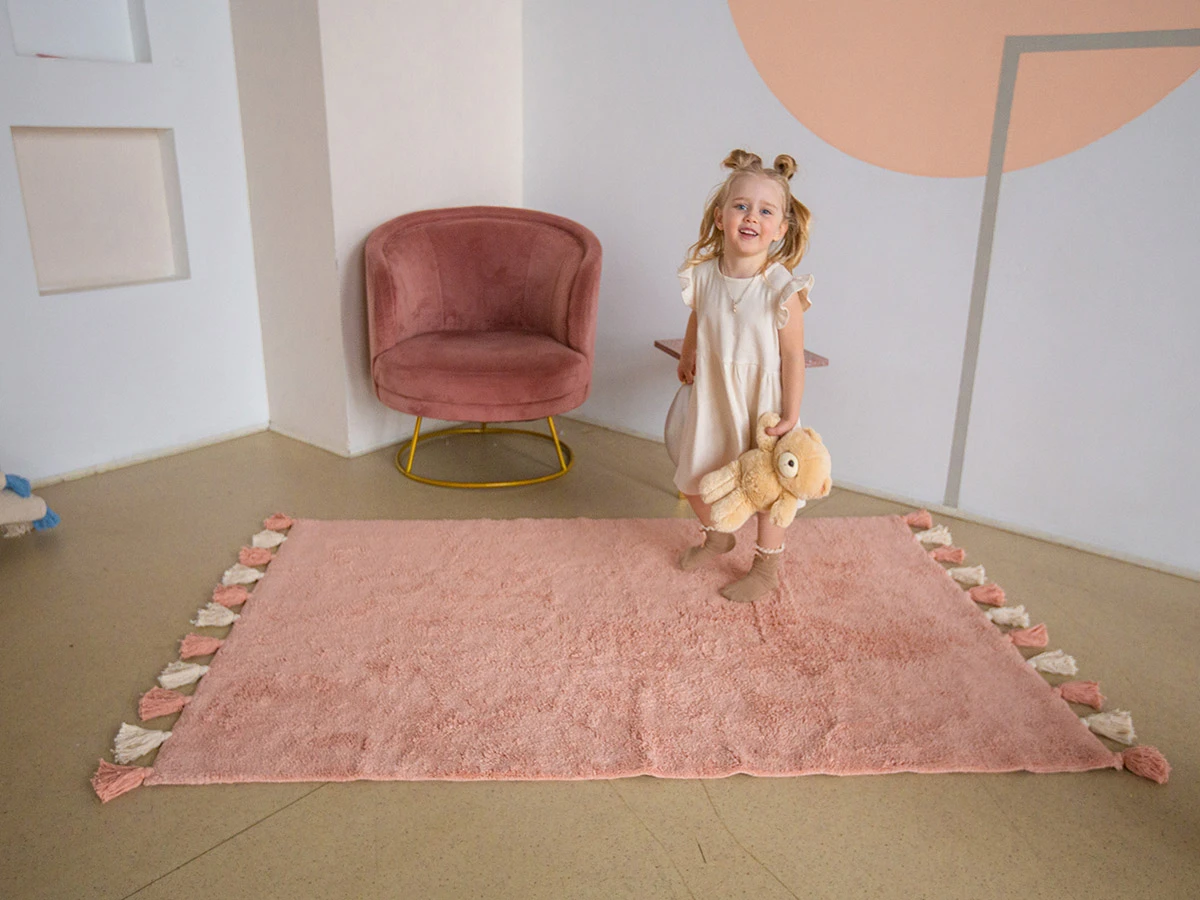 Хлопковый ковер COLORFUL PINK 934428  - фото 8