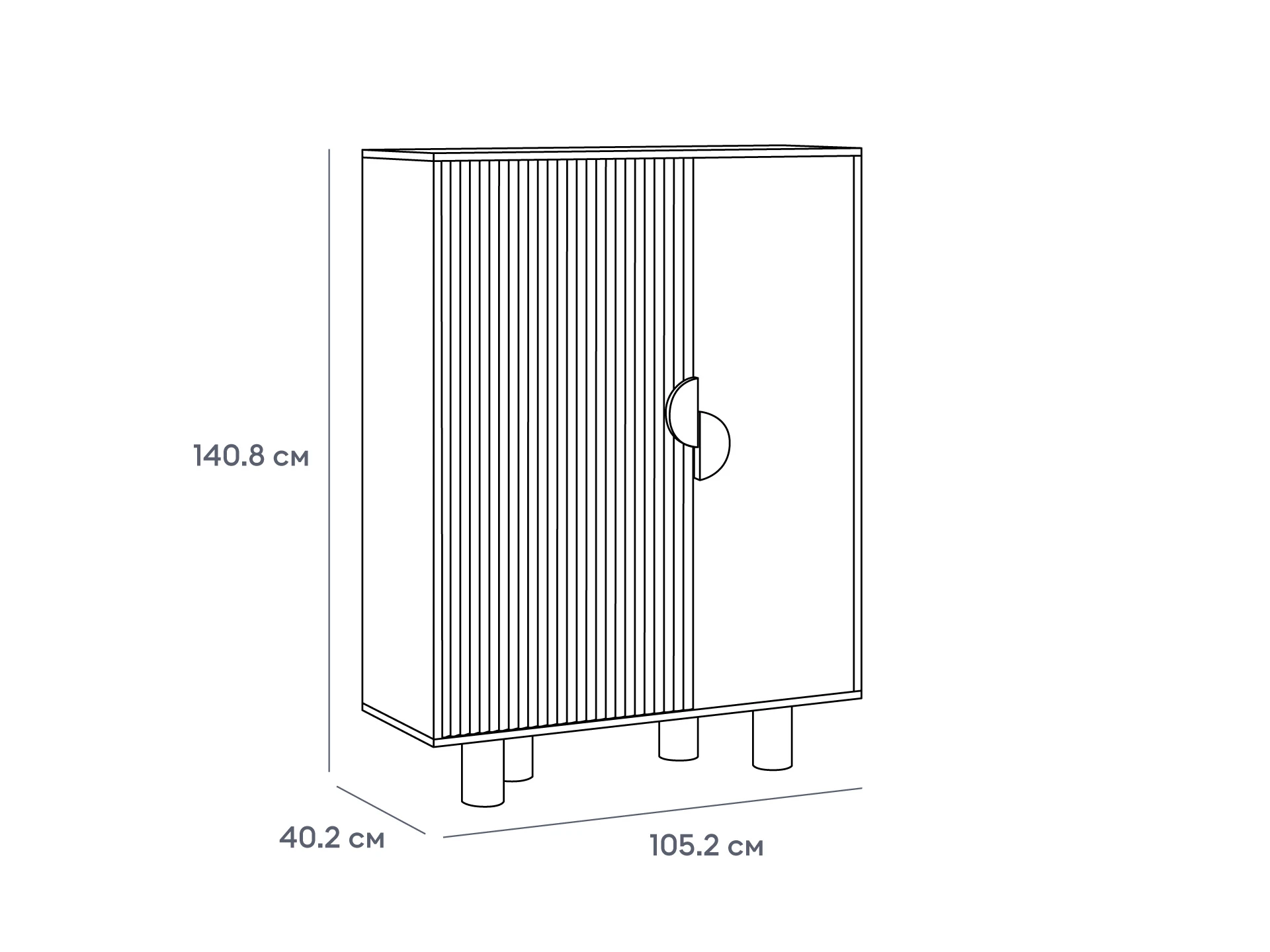 Шкаф левый Cresco 934630  - фото 5