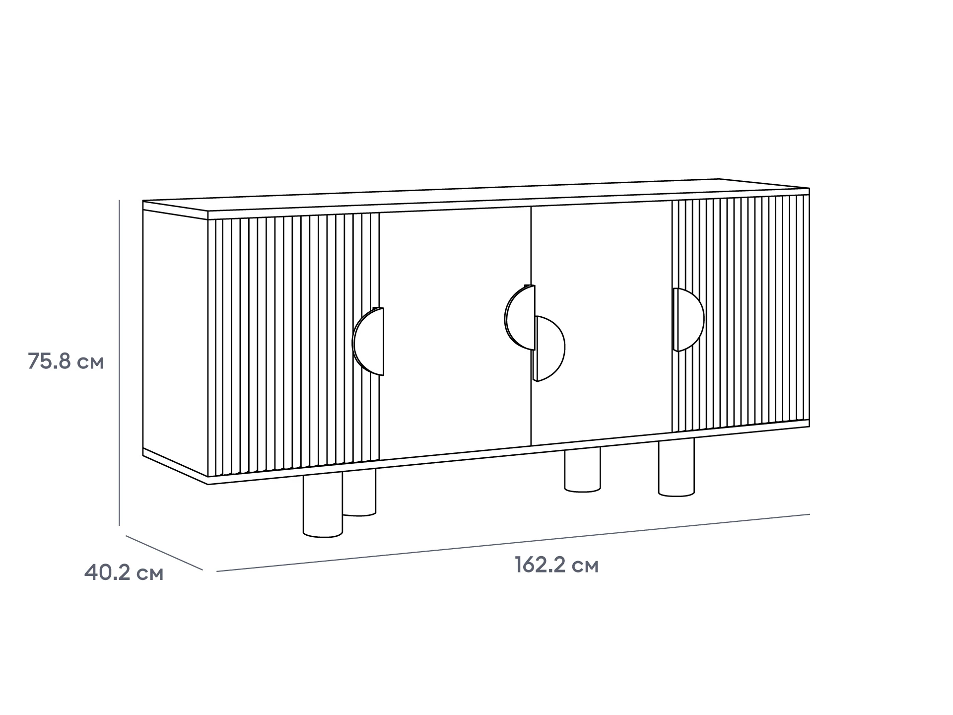 Тумба высокая Cresco 934648  - фото 4