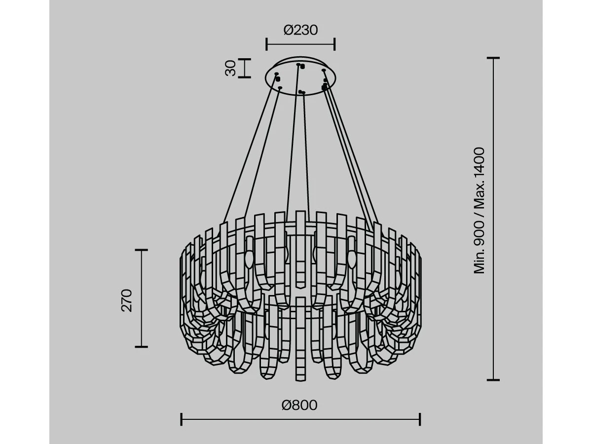 Подвесная люстра Modelux 936442  - фото 3