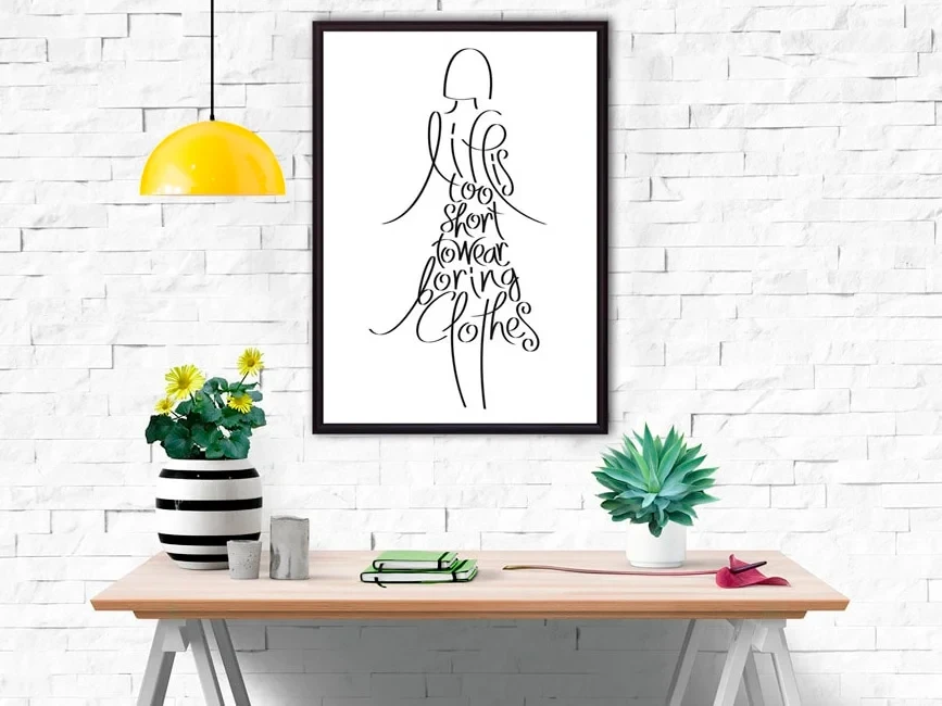 Постер в рамке Долой скучные платья 21х30 см 644970  - фото 3