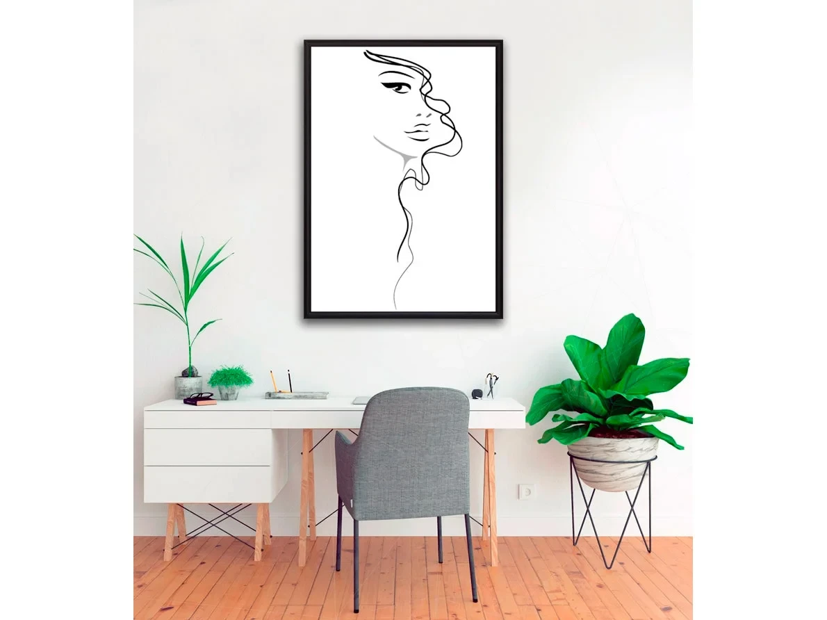 Постер в рамке Набросок Силуэт 4 21х30 см 645010  - фото 3