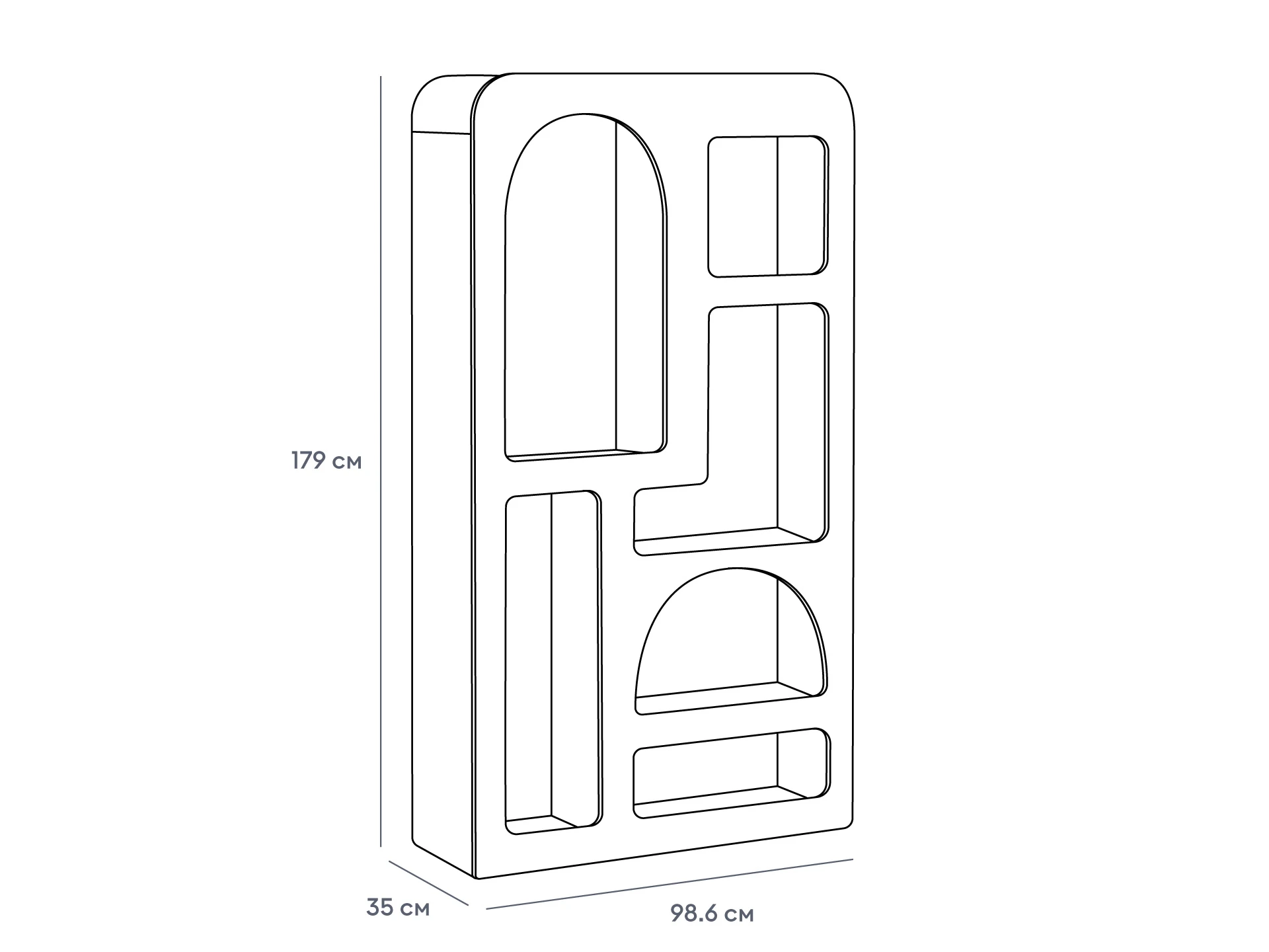 Стеллаж вертикальный Castellana 937887  - фото 8