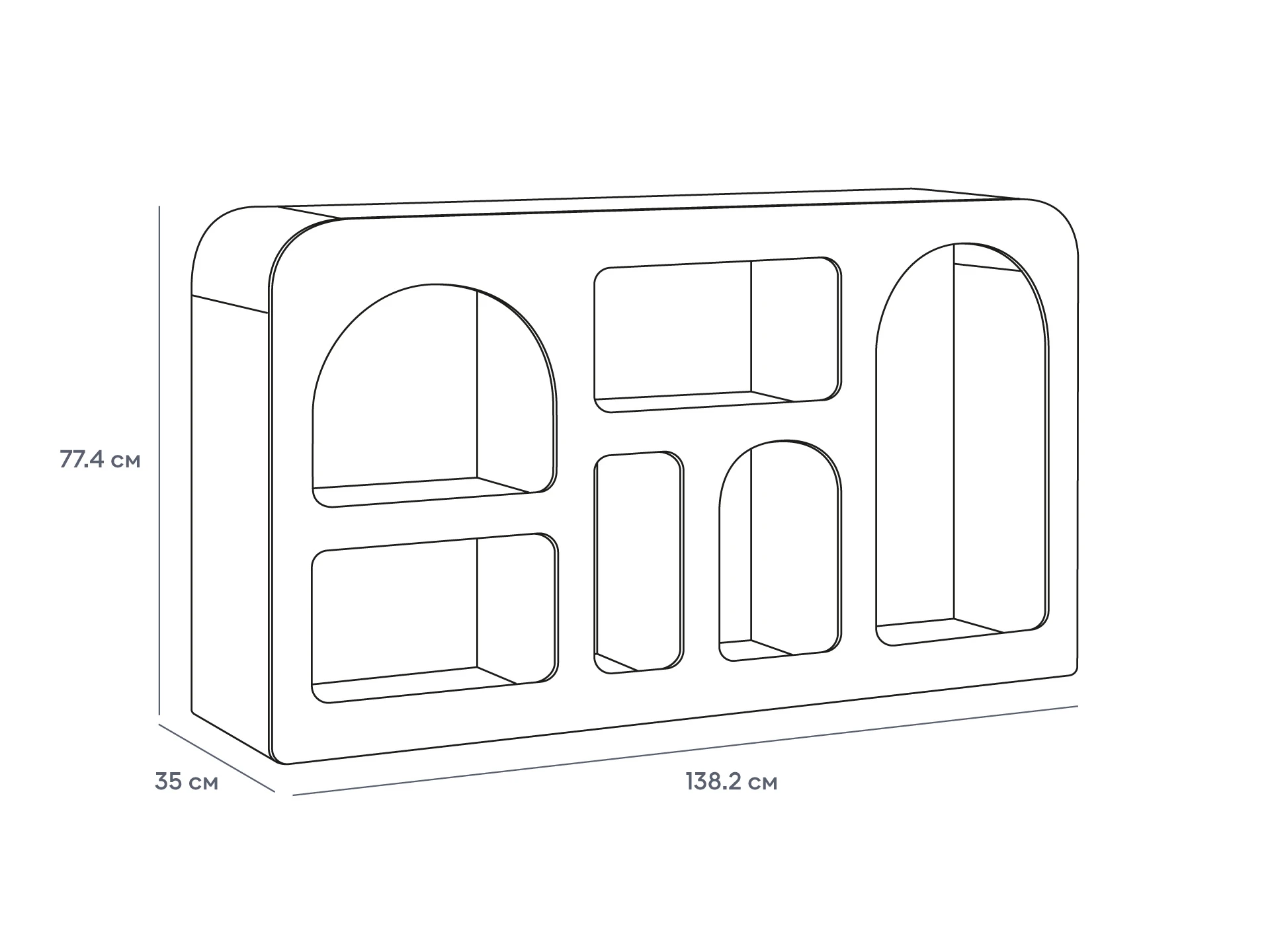 Стеллаж горизонтальный Castellana 937890  - фото 7