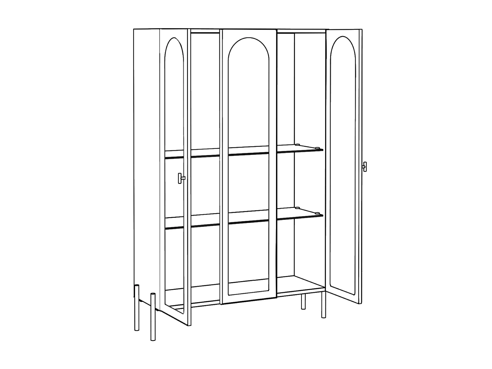 Витрина 3-х дверная Banksy 937907  - фото 5