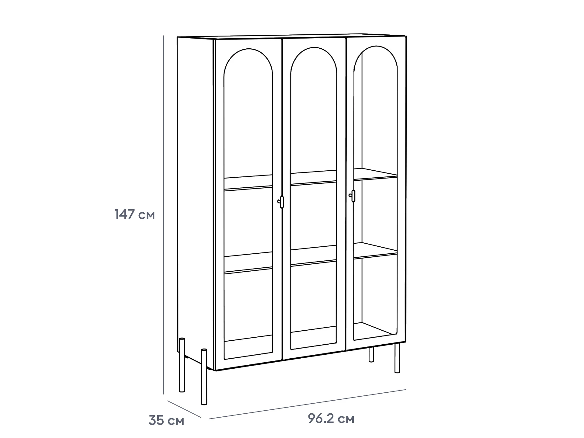 Витрина 3-х дверная Banksy 937907  - фото 9