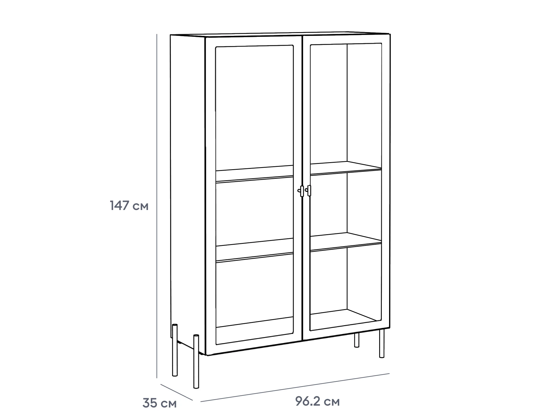 Витрина 2-х дверная Banksy 937909  - фото 6
