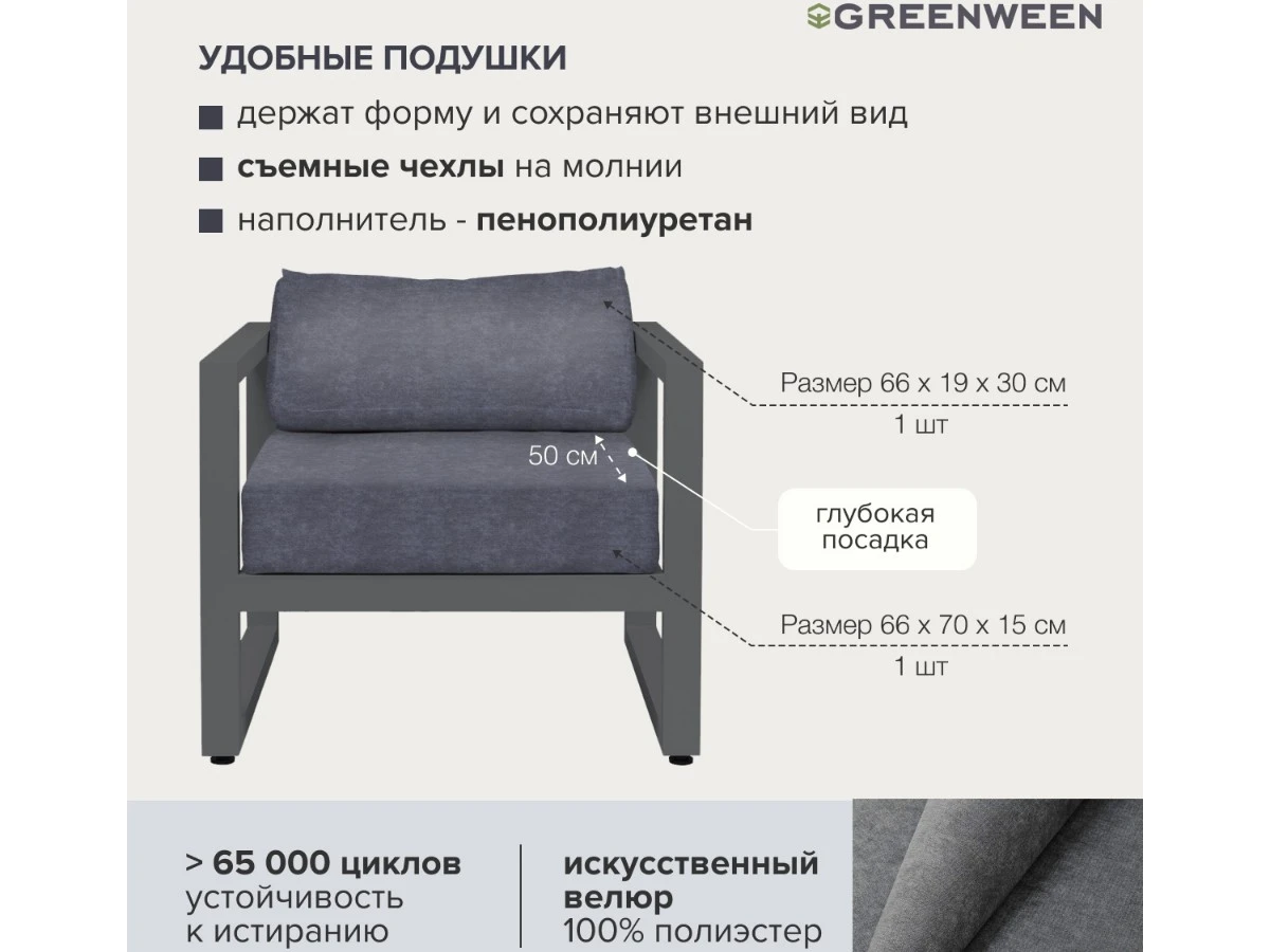 Набор садовой мебели CAPRI 938877  - фото 6