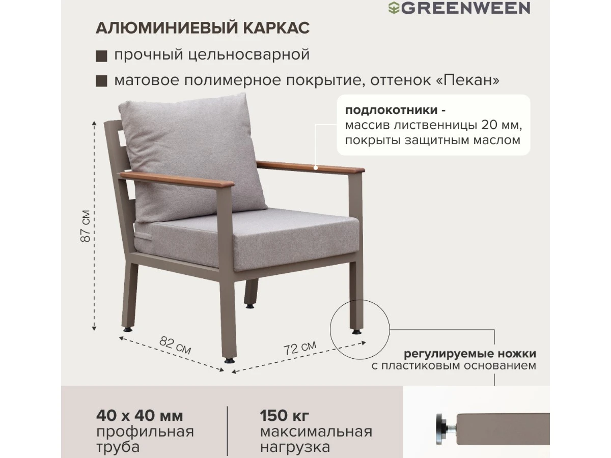 Набор садовой мебели SANTORINI 938881  - фото 5