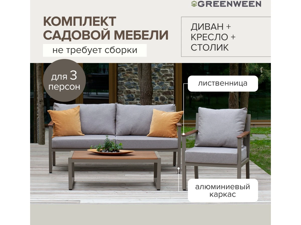 Набор садовой мебели SANTORINI 938881