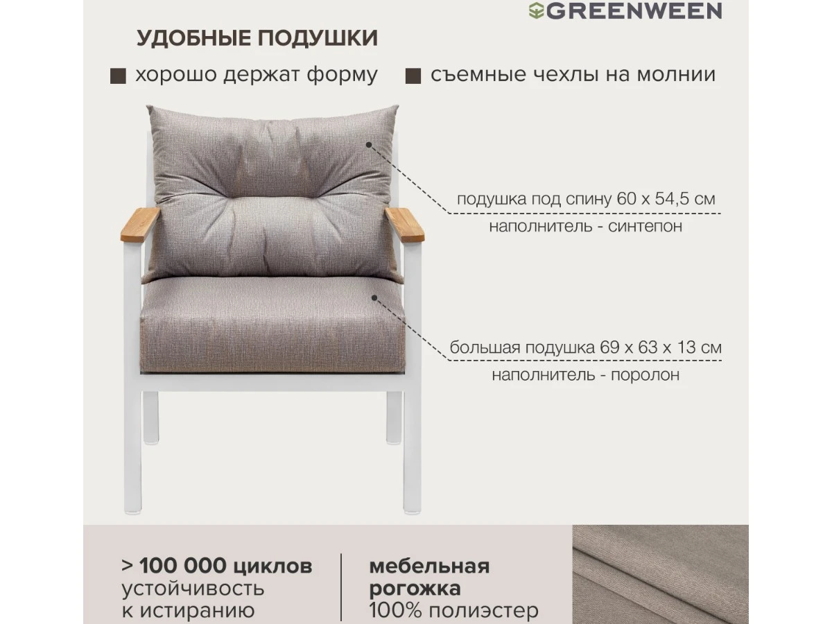 Кресло уличное SANTORINI 939072  - фото 4