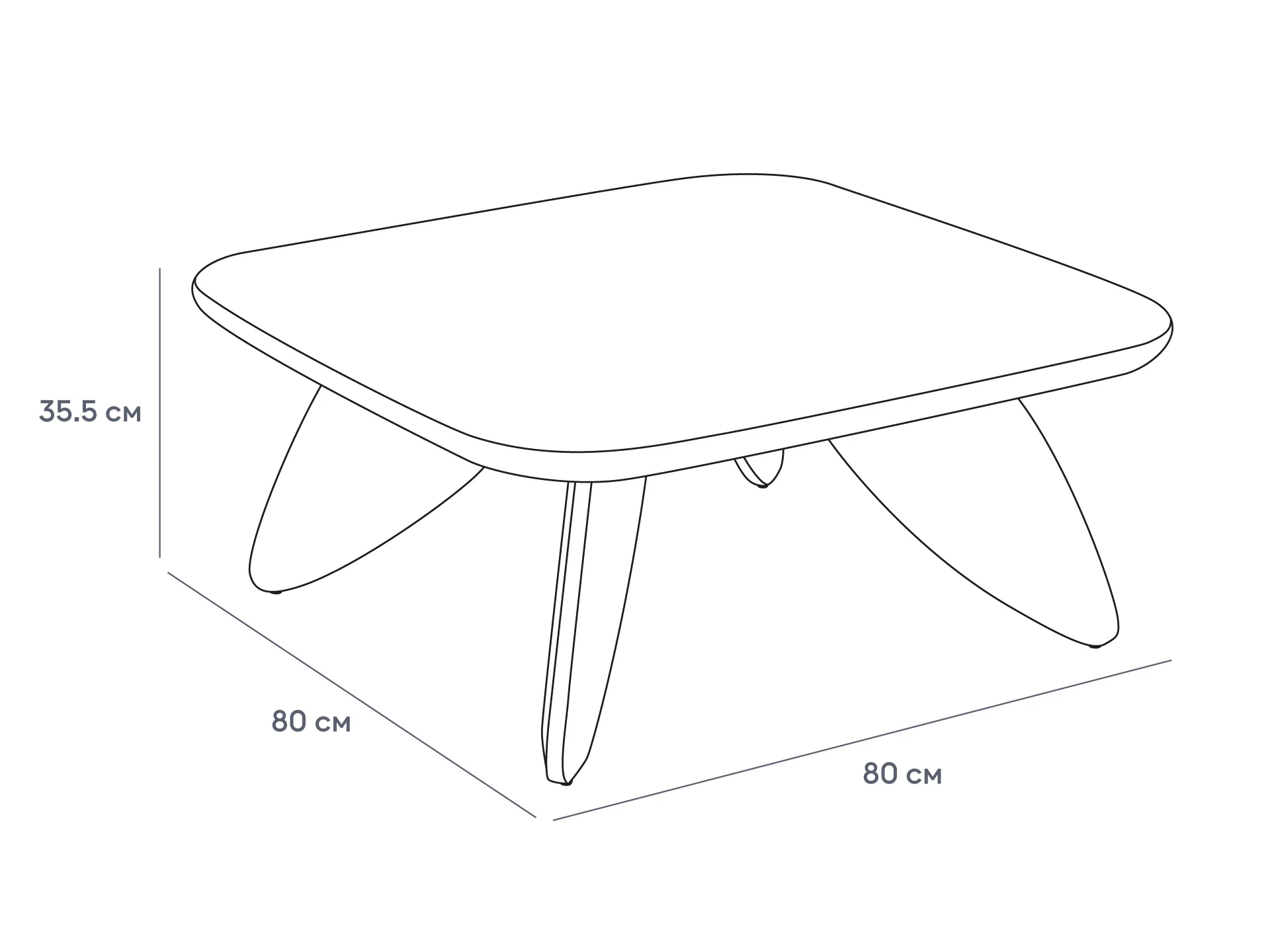 Журнальный столик Lapix rect 939724  - фото 9