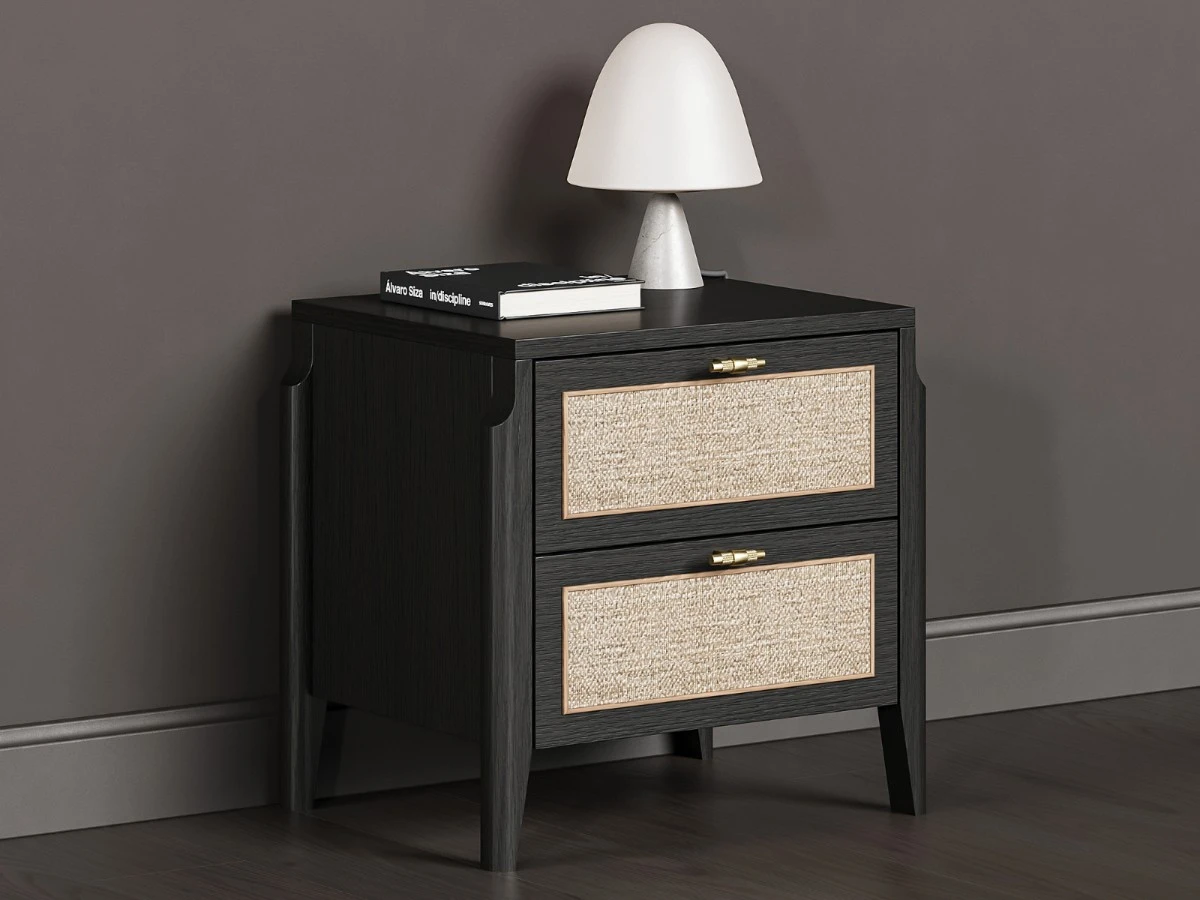 Прикроватная тумба с ротангом Vishera 939750  - фото 3