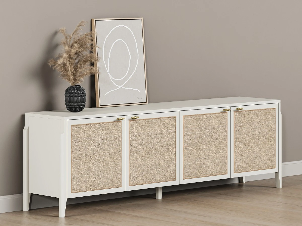 Тумба под телевизор с ротангом Vishera 939776