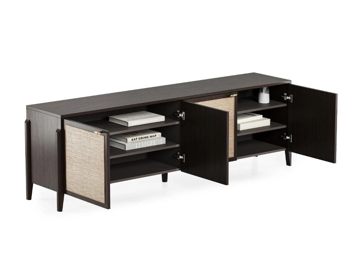 Тумба под телевизор с ротангом Vishera 939777  - фото 3