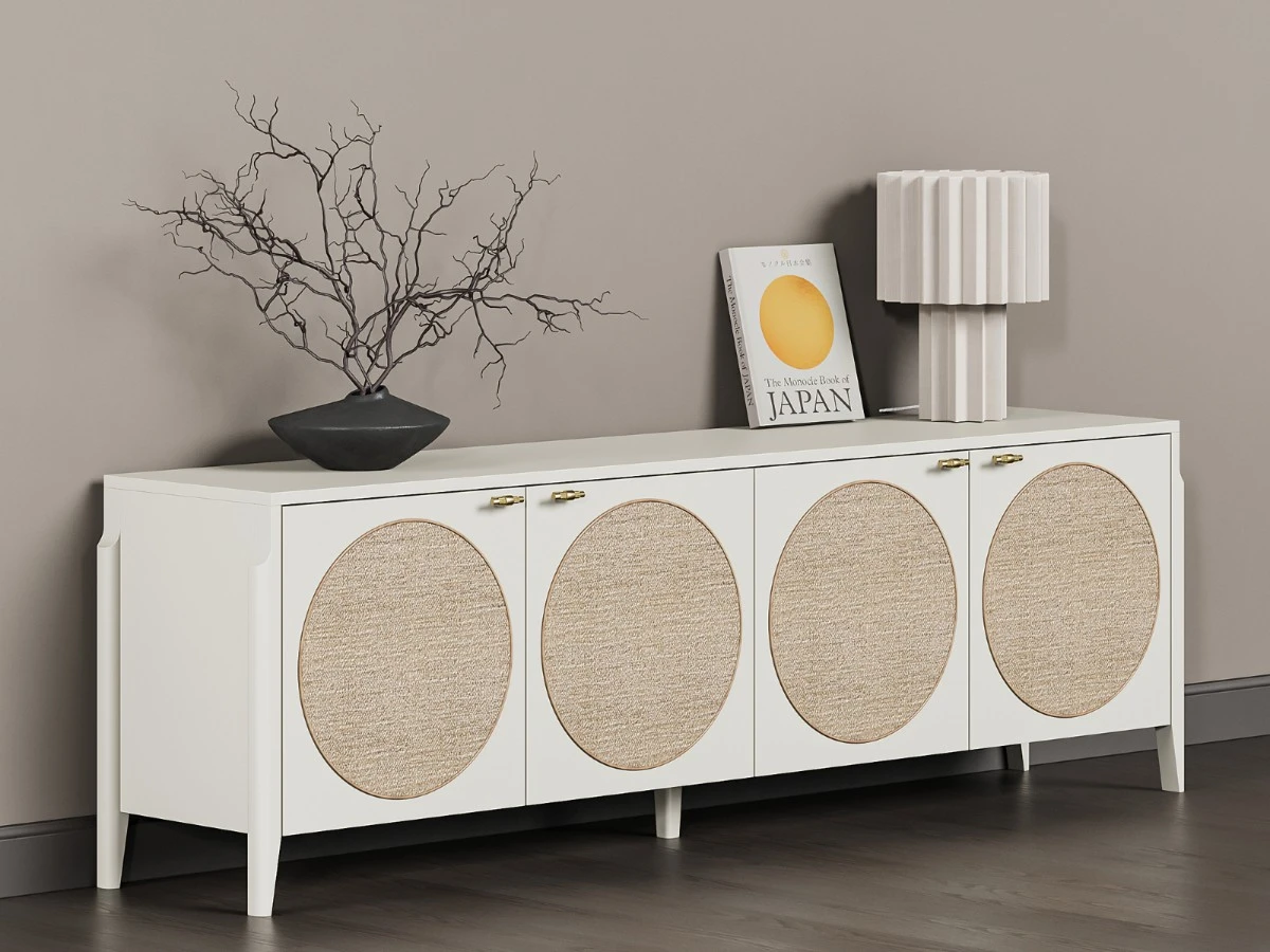 Тумба под телевизор с ротангом Vishera 939782  - фото 2