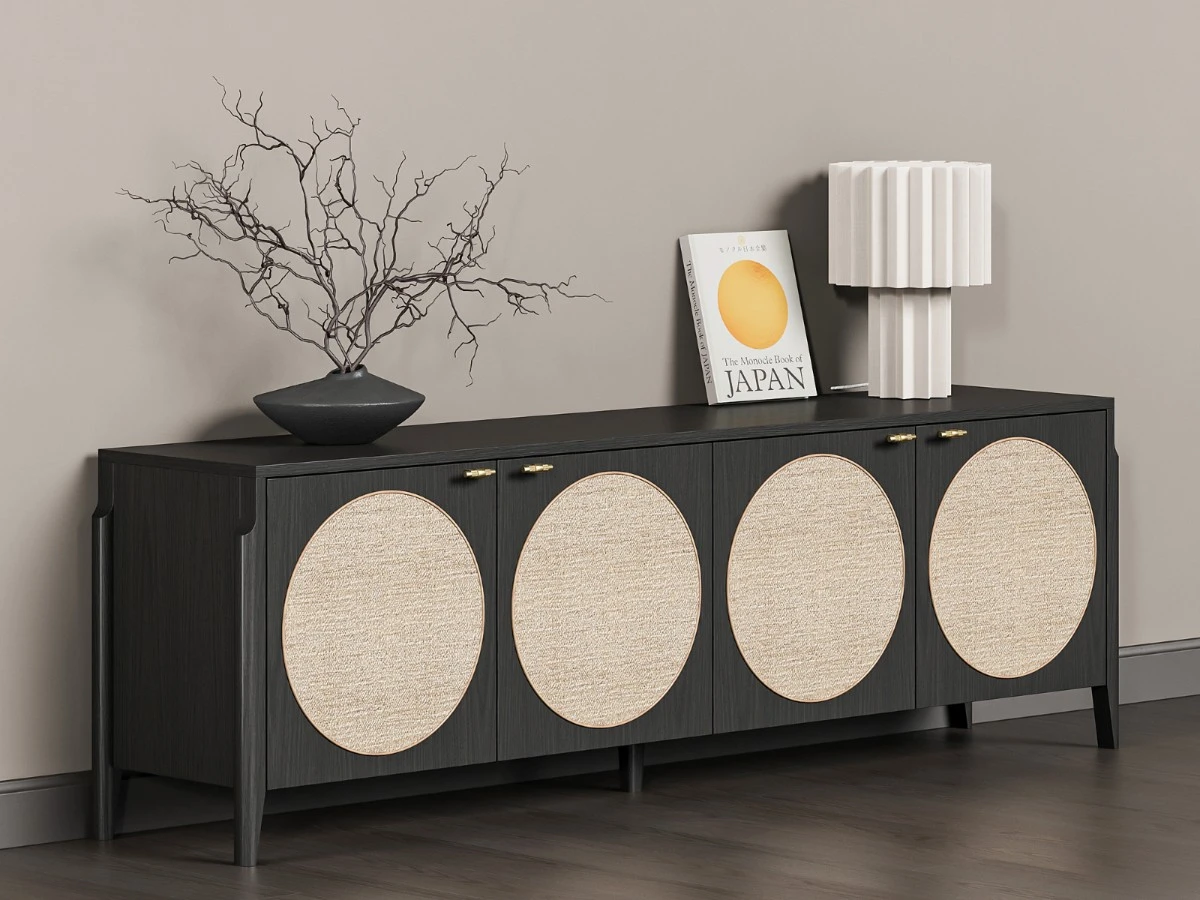 Тумба под телевизор с ротангом Vishera 939784