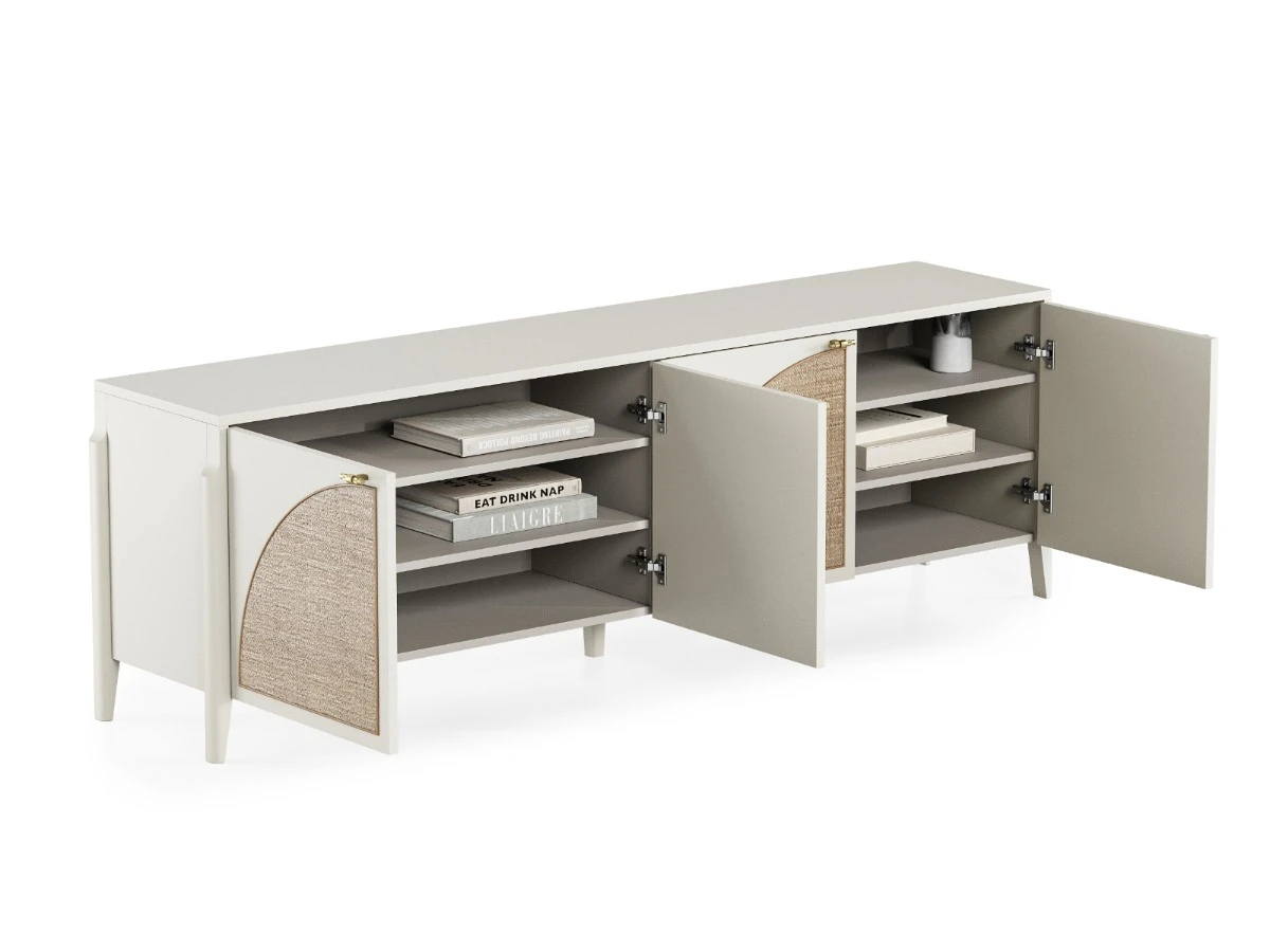 Тумба под телевизор с ротангом Vishera 939786  - фото 3