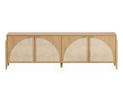 Тумба под телевизор с ротангом Vishera