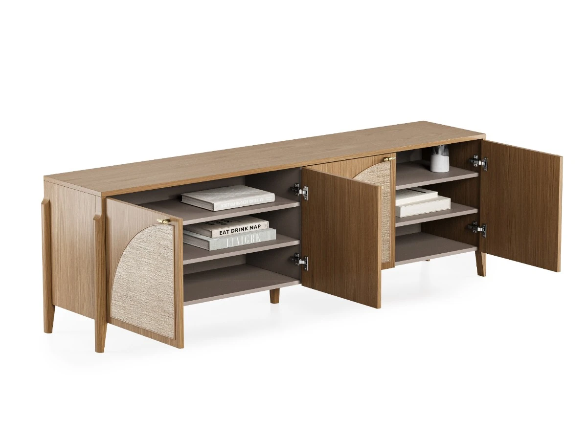 Тумба под телевизор с ротангом Vishera 939790  - фото 3