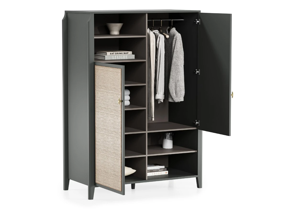 Шкаф платяной с ротангом Vishera 939811  - фото 3