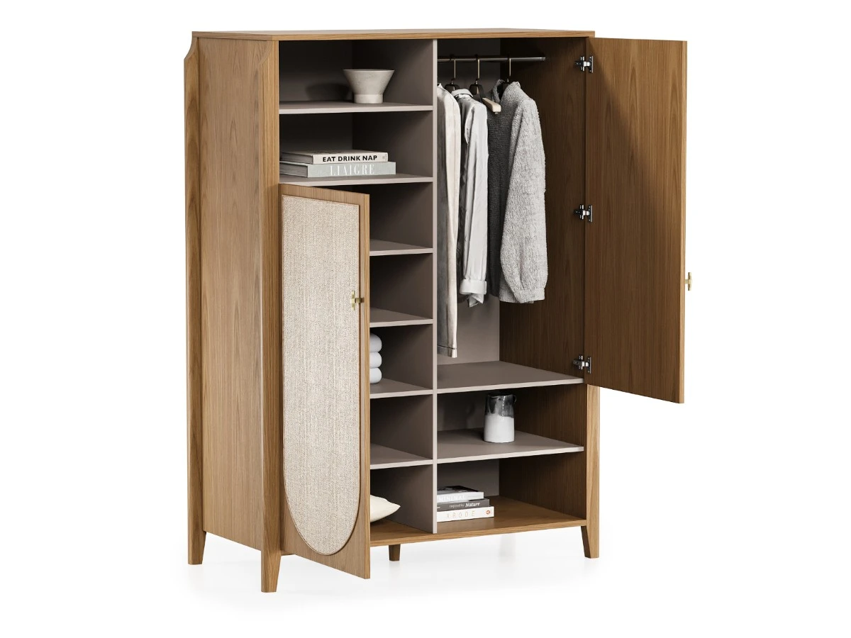 Шкаф платяной с ротангом Vishera 939820  - фото 3