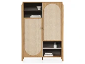 Шкаф платяной с ротангом Vishera