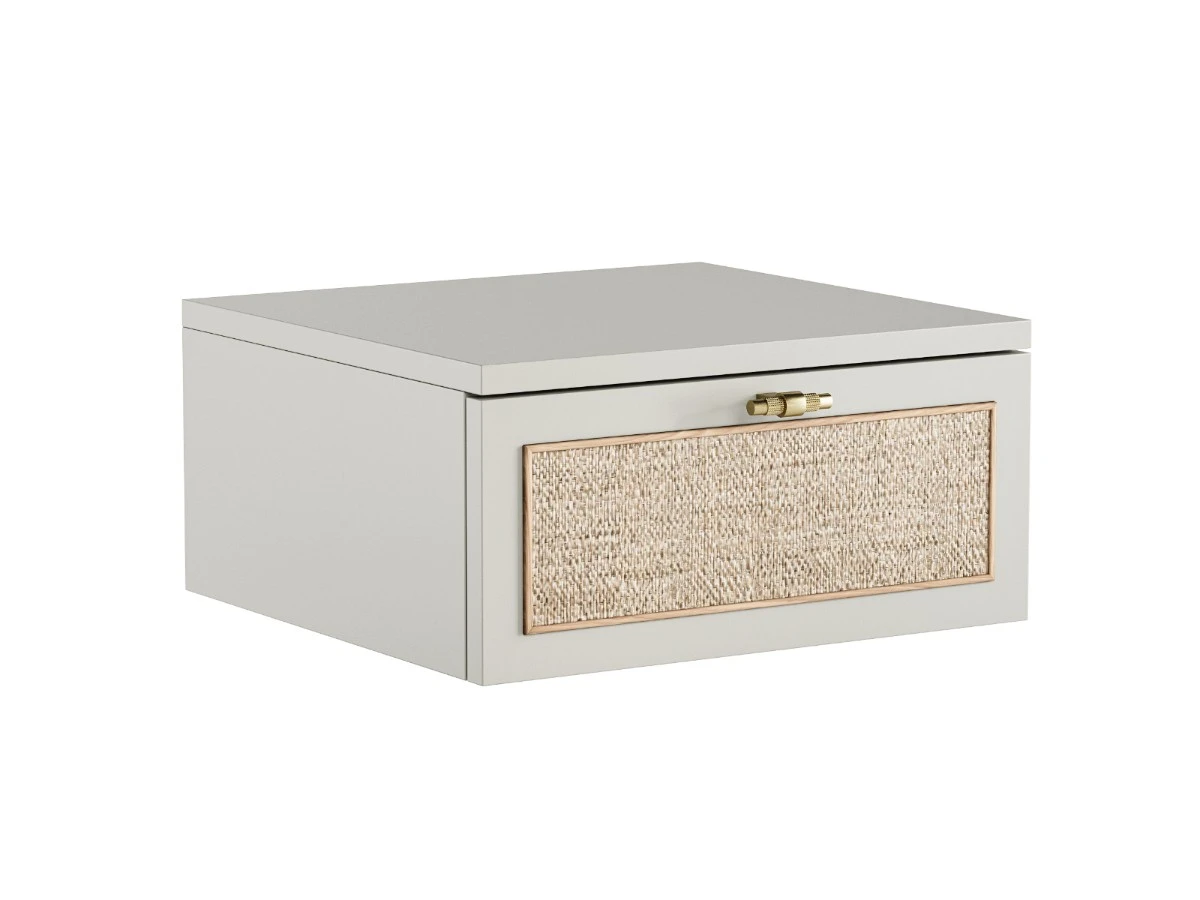 Подвесная прикроватная тумба с ротангом Vishera 939822