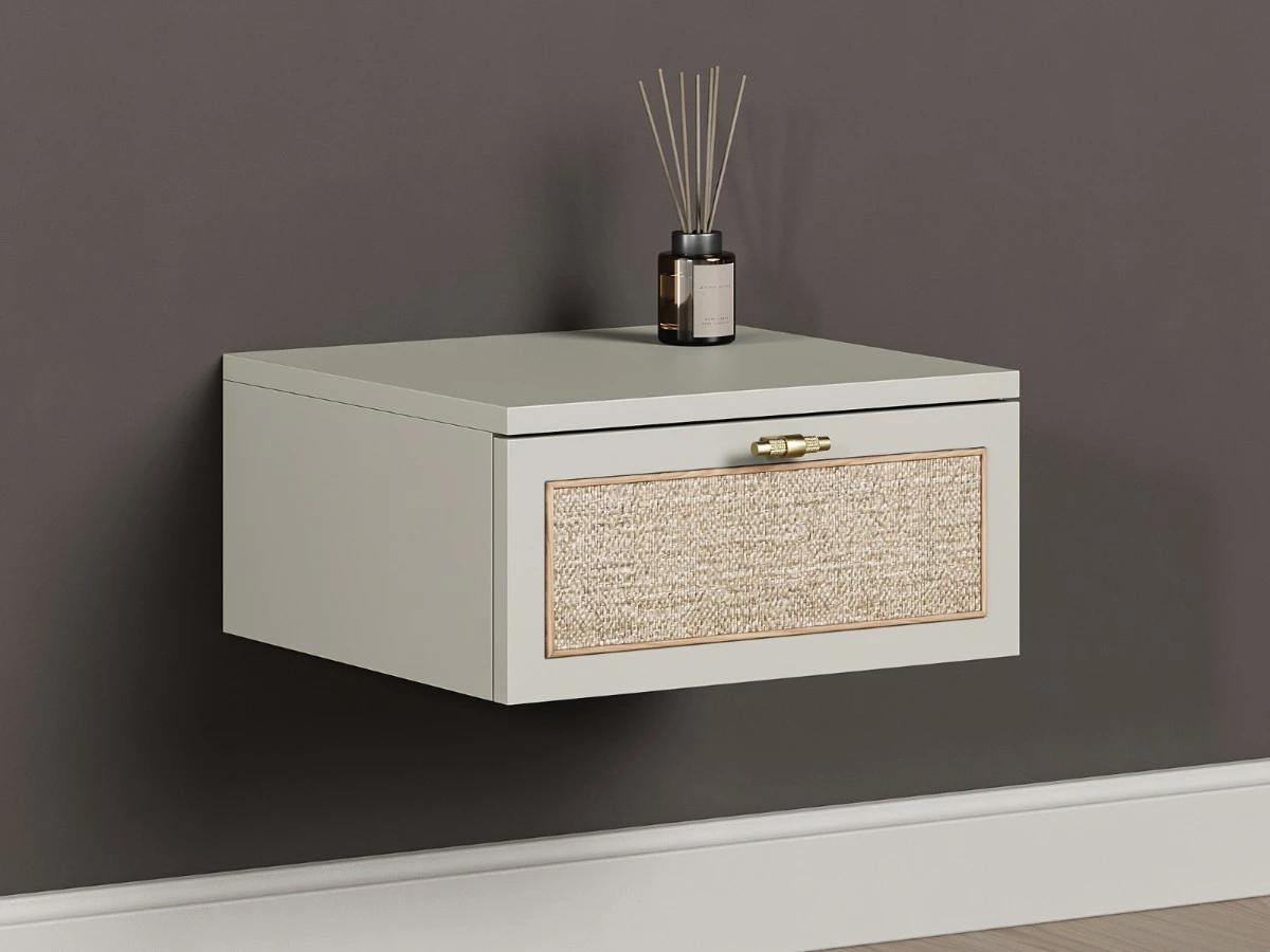 Подвесная прикроватная тумба с ротангом Vishera 939822  - фото 3