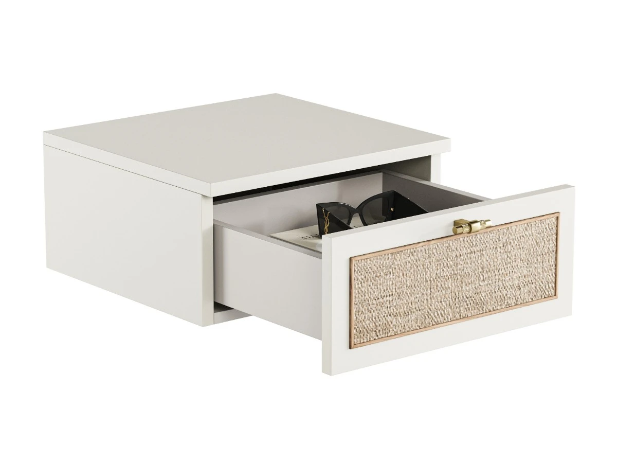 Подвесная прикроватная тумба с ротангом Vishera 939824  - фото 4