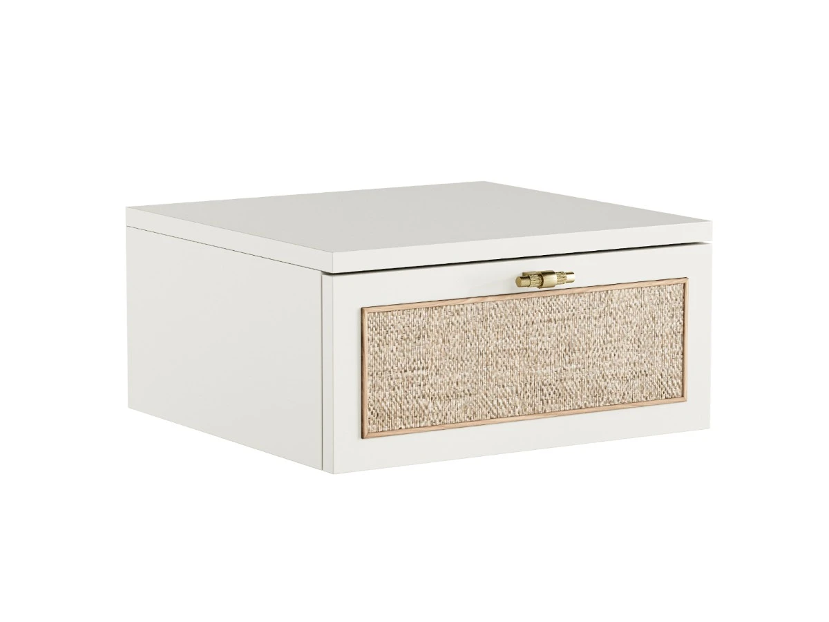 Подвесная прикроватная тумба с ротангом Vishera 939824