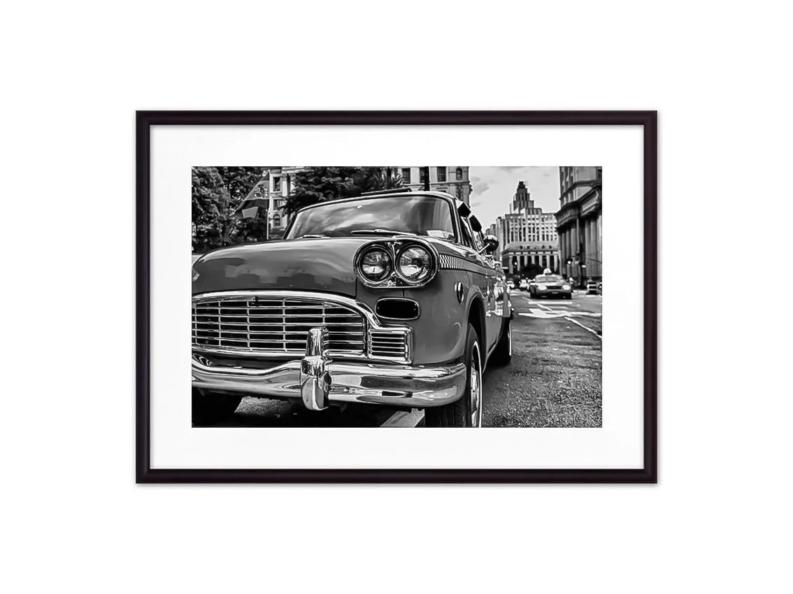 Постер в рамке Ретро такси Нью-Йорк 21х30 см 645226  - фото 4