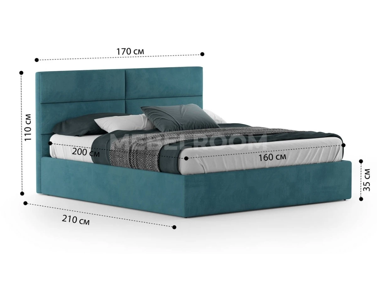 Кровать Орландо 160х200, двуспальная с подъемным механизмом 940012  - фото 3