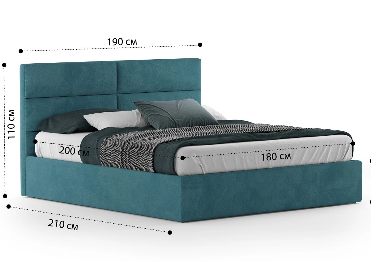 Кровать Орландо 180х200, двуспальная с подъемным механизмом 940026  - фото 3