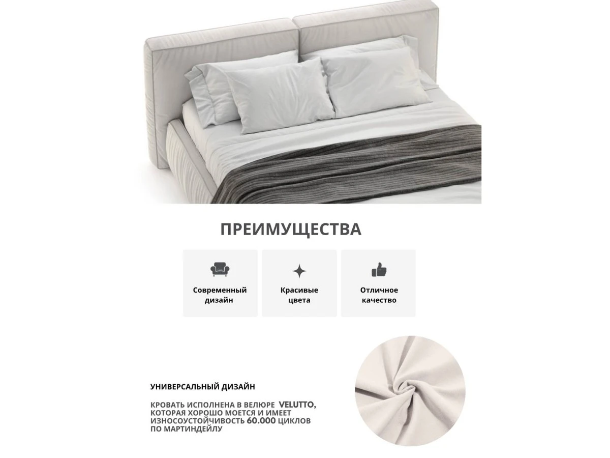 Кровать Лофт 180х200, двуспальная с подъемным механизмом 940027  - фото 3