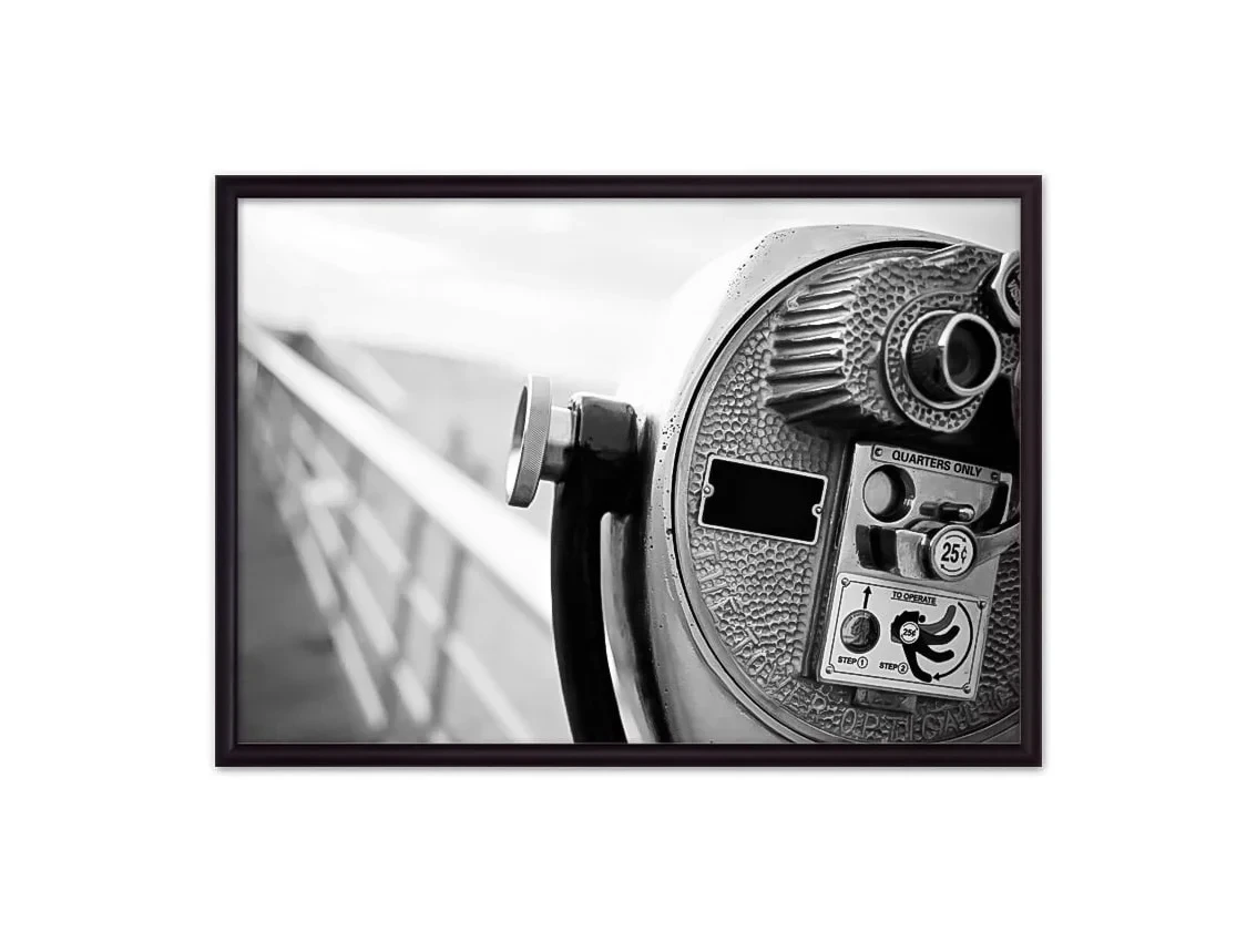 Постер в рамке Бинокль Нью-Йорк 21х30 см 645242