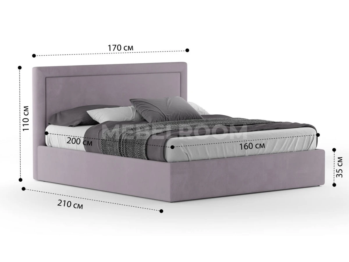 Кровать Доменика 160х200, двуспальная с подъемным механизмом 940197  - фото 3