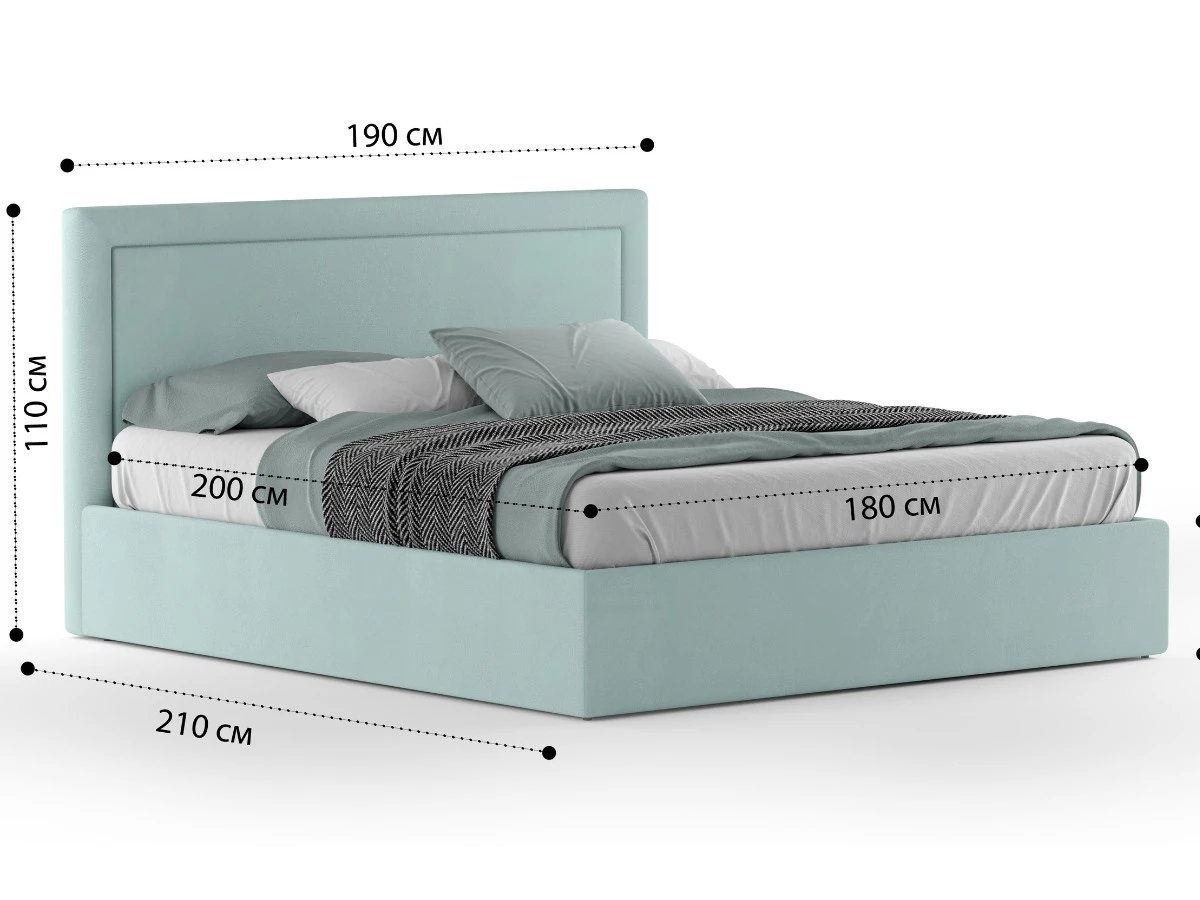 Кровать Доменика 180х200, двуспальная с подъемным механизмом 940219  - фото 3