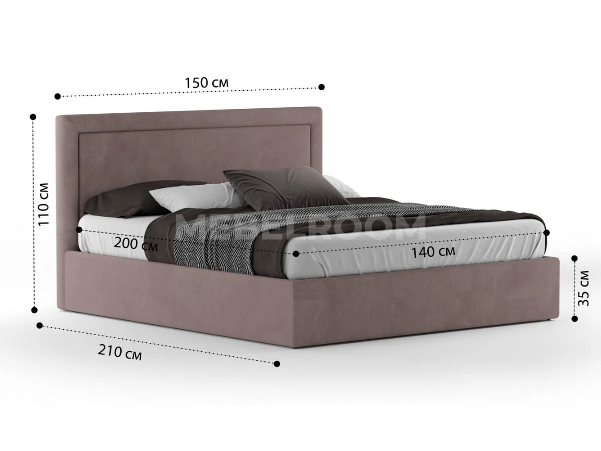 Кровать Доменика 140х200, двуспальная с подъемным механизмом 940226  - фото 5