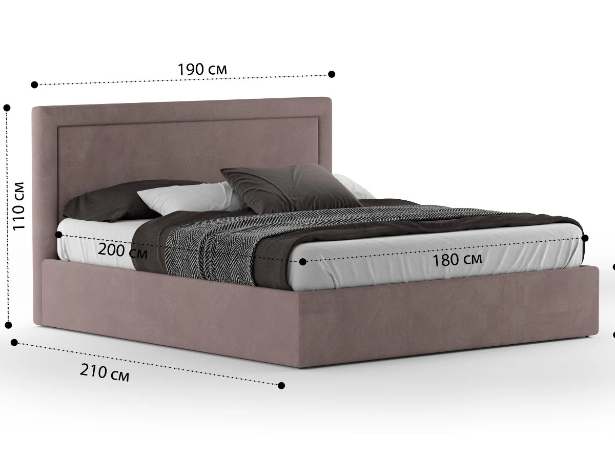 Кровать Доменика 180х200, двуспальная с подъемным механизмом 940234  - фото 5