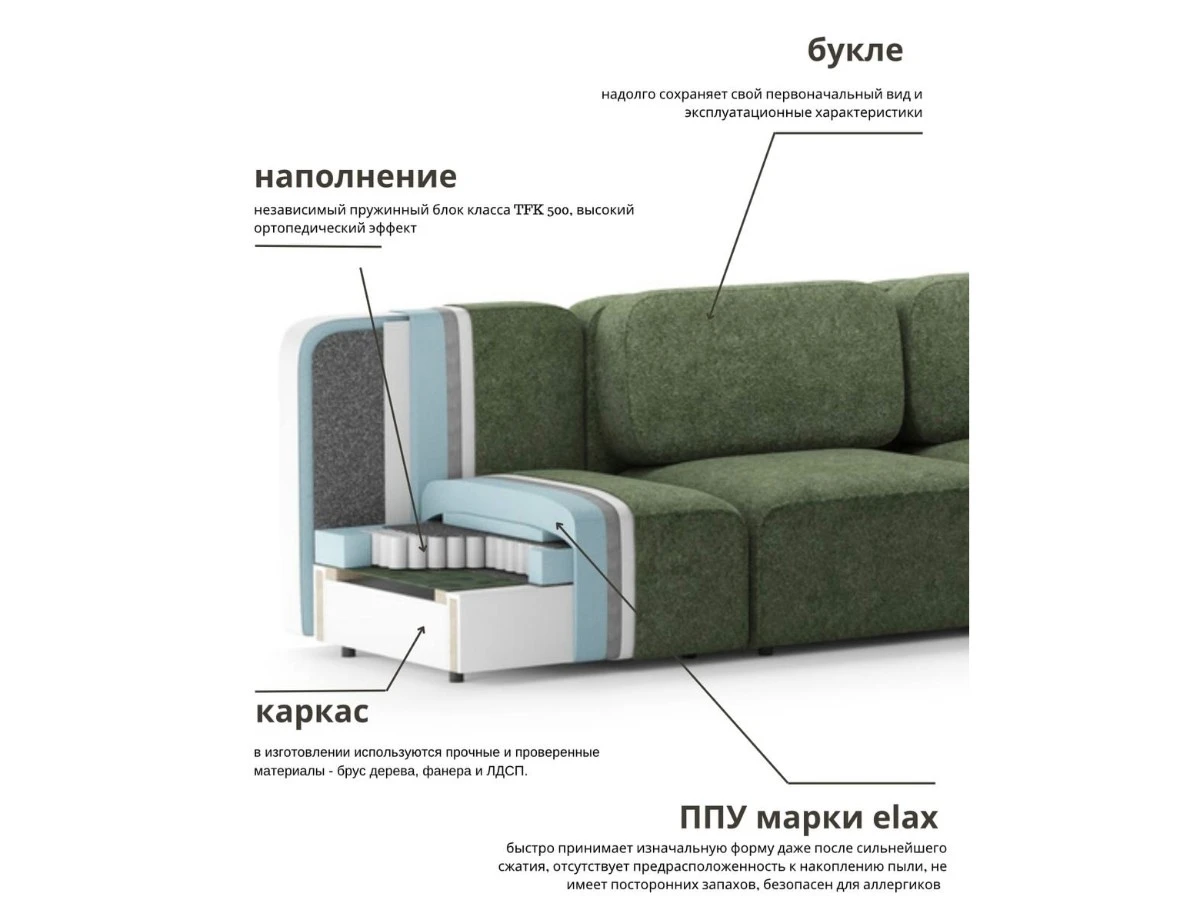 Диван угловой Модульный Парма 940249  - фото 7