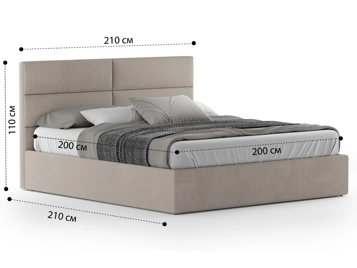 Кровать Орландо 180х200, двуспальная с подъемным механизмом 940300  - фото 3