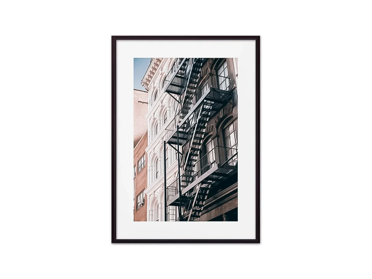 Постер в рамке Здание с лестницей 21х30 см 645274  - фото 3