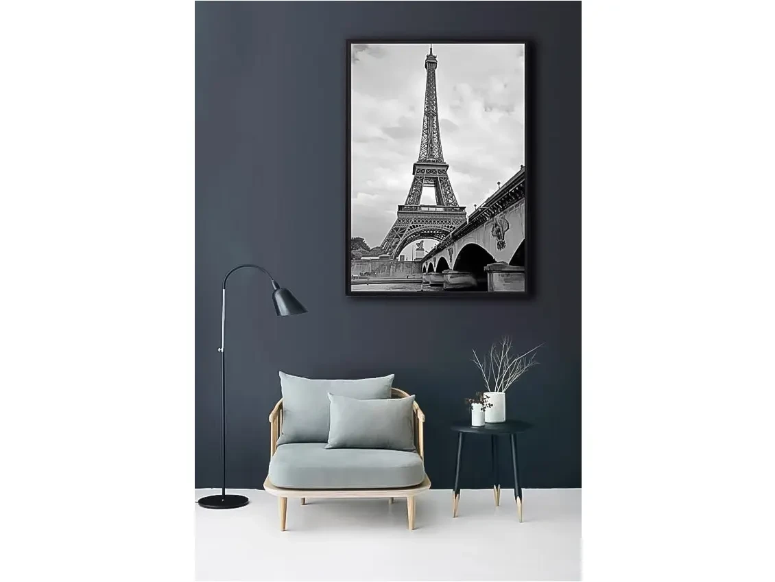 Постер в рамке Мост и Эйфелева башня 21х30 см 645342  - фото 4