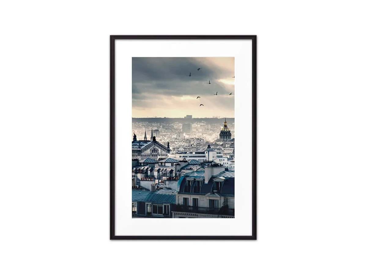 Постер в рамке Рассвет в Париже 30х40 см 645387  - фото 3