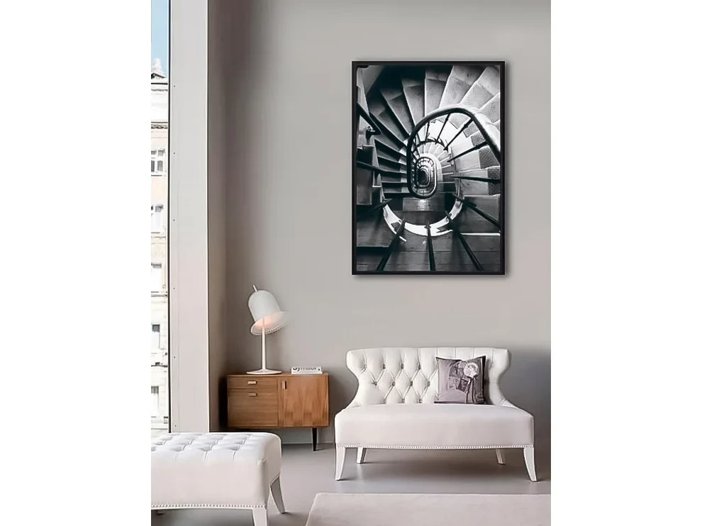 Постер в рамке Винтовая лестница 21х30 см 645406  - фото 4