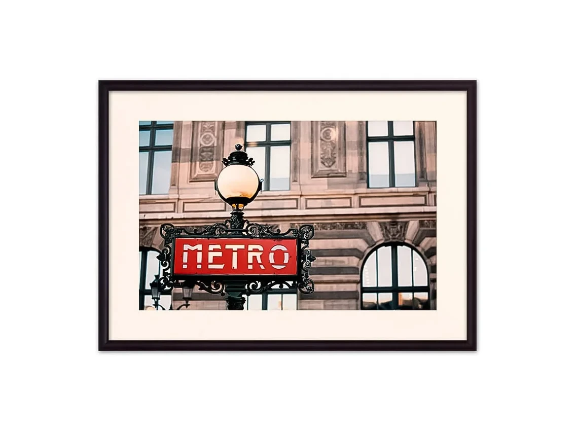 Постер в рамке Метро Париж 21х30 см 645442  - фото 3
