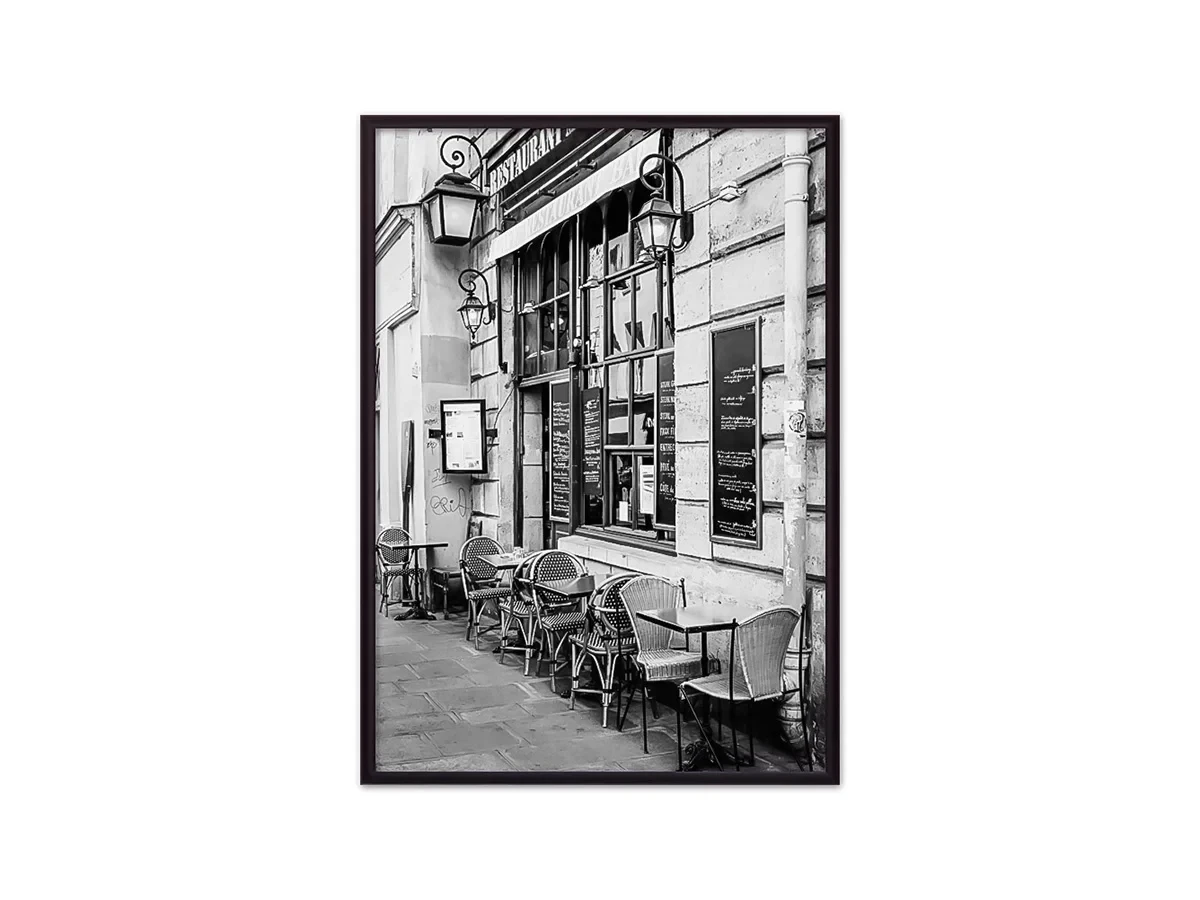 Постер в рамке Кафе в париже 21х30 см 645458