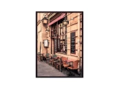 Постер в рамке Кафе в париже 21х30 см